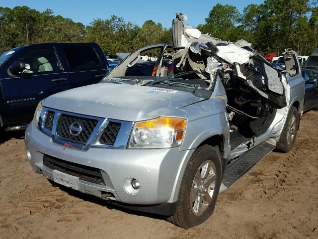 5N1BA0NF8AN612465 - 2010 NISSAN ARMADA PLA SILVER photo 2