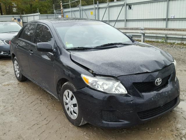 1NXBU4EE8AZ379103 - 2010 TOYOTA COROLLA BLACK photo 1