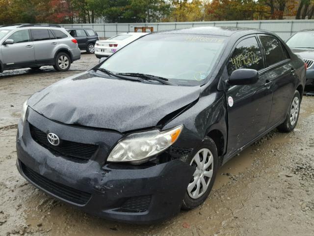 1NXBU4EE8AZ379103 - 2010 TOYOTA COROLLA BLACK photo 2