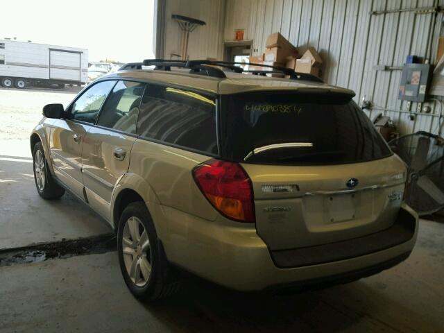 4S4BP67C654338344 - 2005 SUBARU LEGACY TAN photo 3