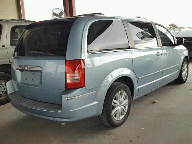 2A8HR64X38R689674 - 2008 CHRYSLER TOWN & COU BLUE photo 4