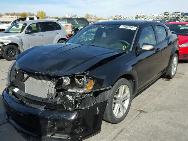 1C3CDZAG9DN748406 - 2013 DODGE AVENGER SE BLACK photo 2