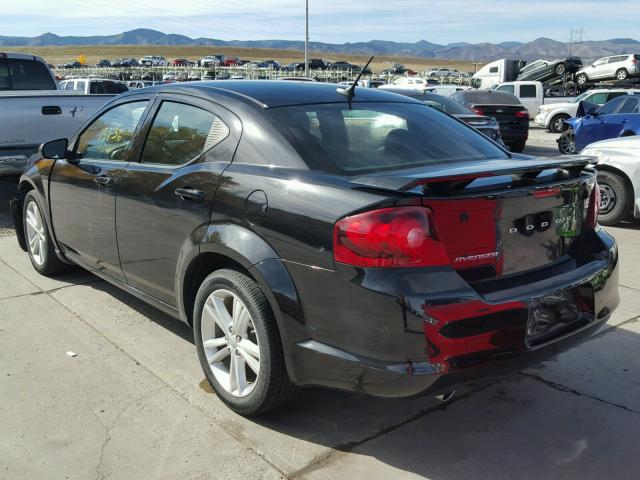 1C3CDZAG9DN748406 - 2013 DODGE AVENGER SE BLACK photo 3