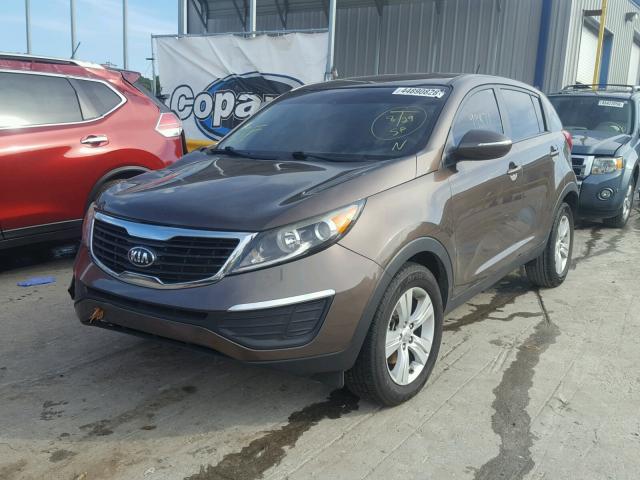 KNDPB3A26D7431109 - 2013 KIA SPORTAGE B BROWN photo 2