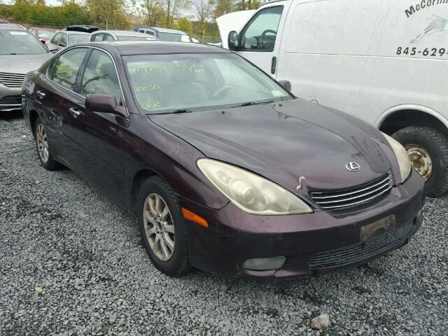 JTHBA30G345005382 - 2004 LEXUS ES PURPLE photo 1