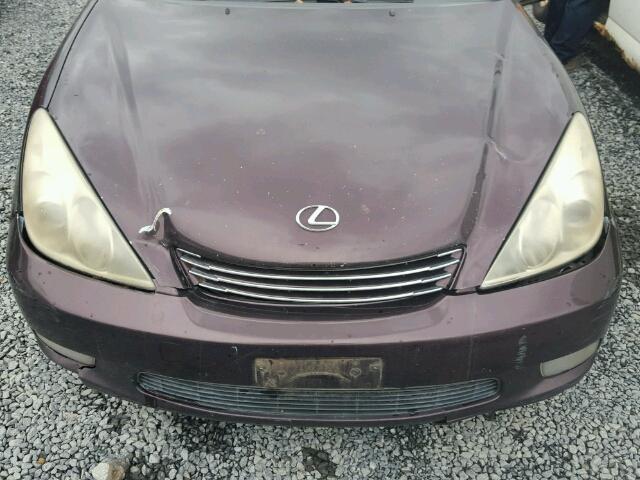 JTHBA30G345005382 - 2004 LEXUS ES PURPLE photo 9