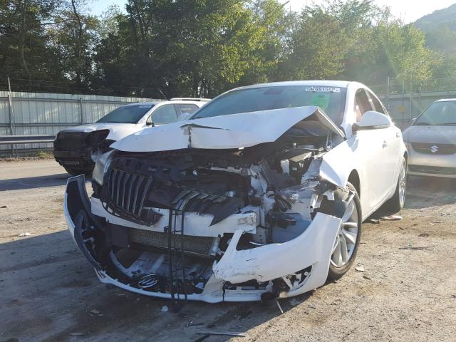 2G4GK5EX0G9149337 - 2016 BUICK REGAL WHITE photo 2