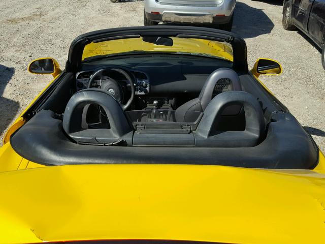 JHMAP11463T006619 - 2003 HONDA S2000 YELLOW photo 6