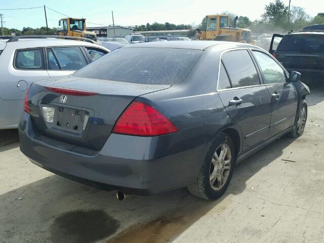 1HGCM56796A032386 - 2006 HONDA ACCORD EX GRAY photo 4