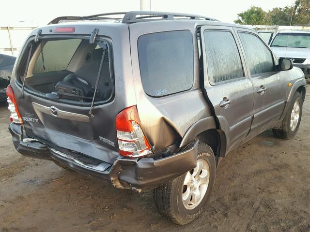 4F2YZ041X3KM39839 - 2003 MAZDA TRIBUTE GRAY photo 4