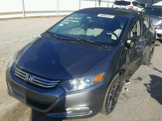 JHMZE2H78AS037548 - 2010 HONDA INSIGHT EX GRAY photo 2