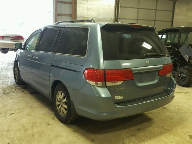 5FNRL38668B054697 - 2008 HONDA ODYSSEY BLUE photo 3