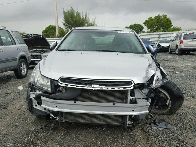 1G1PC5SB0F7249120 - 2015 CHEVROLET CRUZE LT SILVER photo 9