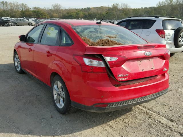 1FADP3F26EL392324 - 2014 FORD FOCUS RED photo 3