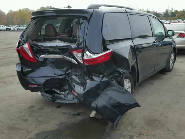 5TDDK3DC4FS095721 - 2015 TOYOTA SIENNA XLE BLACK photo 4