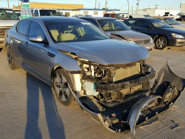 KNAGM4AD8D5055362 - 2013 KIA OPTIMA HYB GRAY photo 1