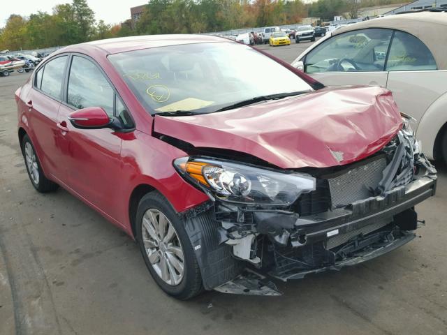 KNAFX4A60G5523755 - 2016 KIA FORTE LX RED photo 1