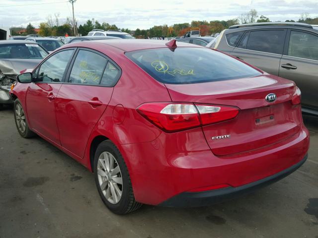 KNAFX4A60G5523755 - 2016 KIA FORTE LX RED photo 3