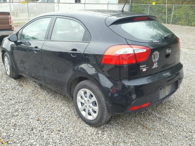 KNADM5A36E6414350 - 2014 KIA RIO LX BLACK photo 3