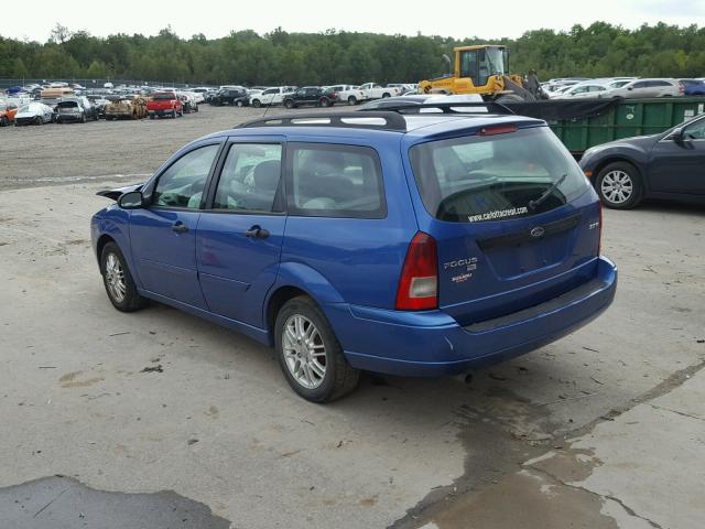 1FAFP36N85W111576 - 2005 FORD FOCUS ZXW BLUE photo 3