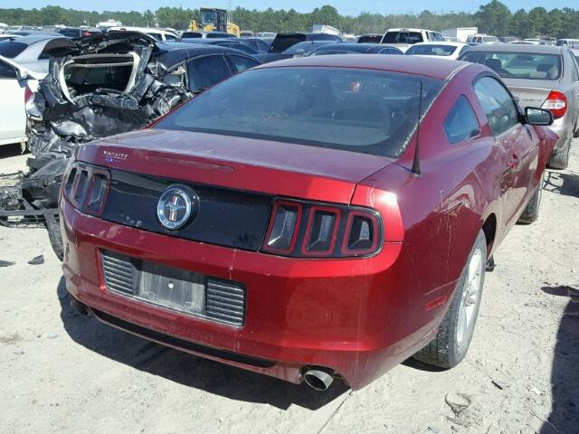 1ZVBP8AM6E5268577 - 2014 FORD MUSTANG RED photo 4