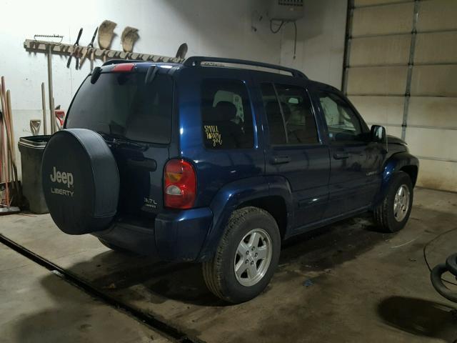 1J4GL58K94W103794 - 2004 JEEP LIBERTY LI BLUE photo 4