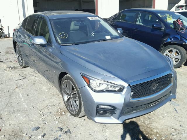 JN1BV7AP2FM333593 - 2015 INFINITI Q50 BLUE photo 1