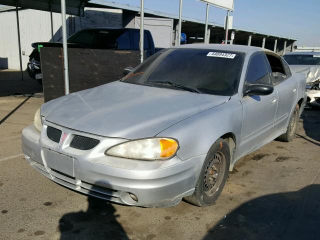 1G2NE52E75M120315 - 2005 PONTIAC GRAND AM SILVER photo 2