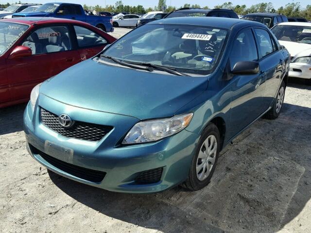 1NXBU4EE9AZ231378 - 2010 TOYOTA COROLLA BA GREEN photo 2