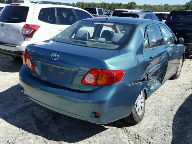 1NXBU4EE9AZ231378 - 2010 TOYOTA COROLLA BA GREEN photo 4