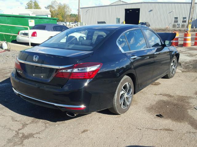 1HGCR2F3XGA123374 - 2016 HONDA ACCORD LX BLACK photo 4