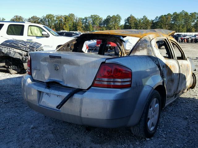 1B3LC46J48N210970 - 2008 DODGE AVENGER SE SILVER photo 4