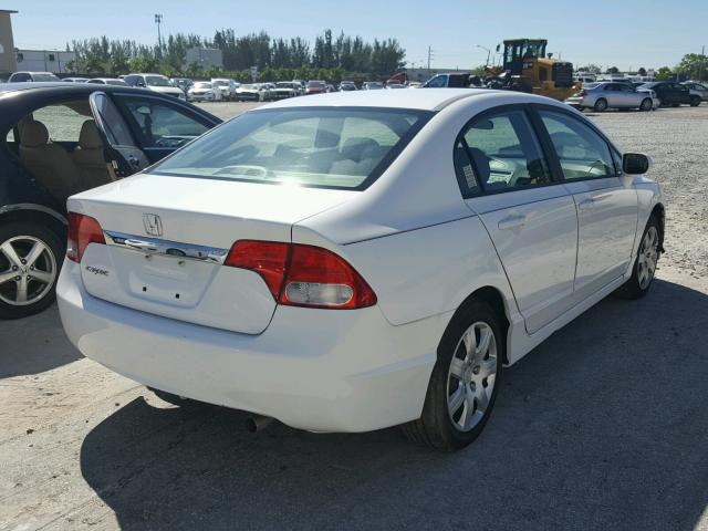 2HGFA1F58AH527802 - 2010 HONDA CIVIC WHITE photo 4