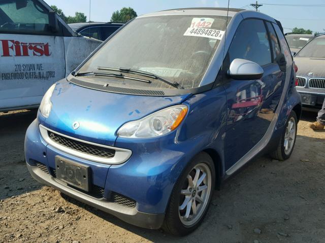 WMEEK31XX8K145612 - 2008 SMART FORTWO PAS 蓝色 照片 2