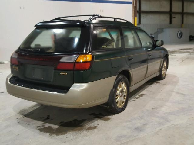 4S3BH806427624995 - 2002 SUBARU LEGACY OUT GREEN photo 4