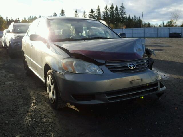 2T1BR32E74C828583 - 2004 TOYOTA COROLLA CE GRAY photo 1