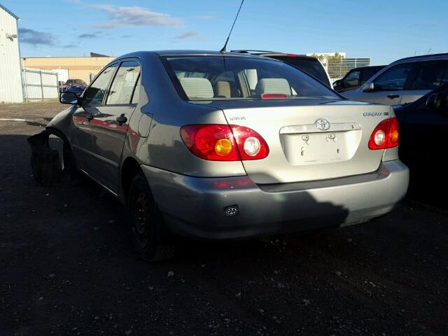 2T1BR32E74C828583 - 2004 TOYOTA COROLLA CE GRAY photo 3