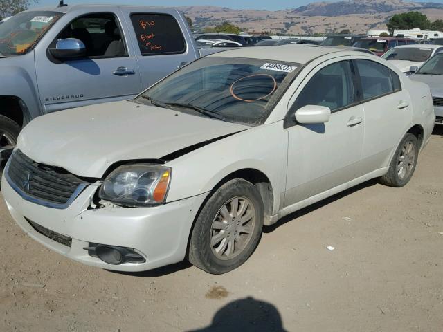 4A3AB36F99E040232 - 2009 MITSUBISHI GALANT ES WHITE photo 2