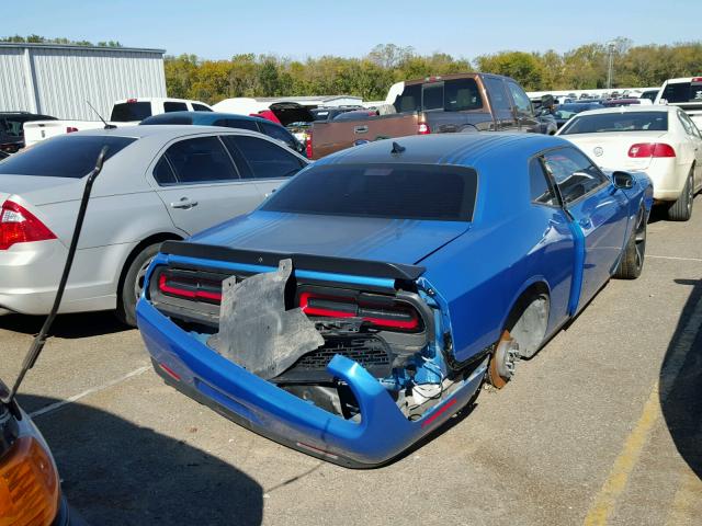 2C3CDZAT3FH816482 - 2015 DODGE CHALLENGER BLUE photo 4