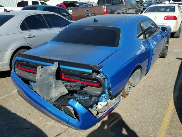 2C3CDZAT3FH816482 - 2015 DODGE CHALLENGER BLUE photo 9