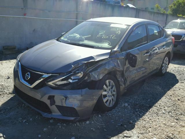 3N1AB7APXGY221790 - 2016 NISSAN SENTRA S GRAY photo 2