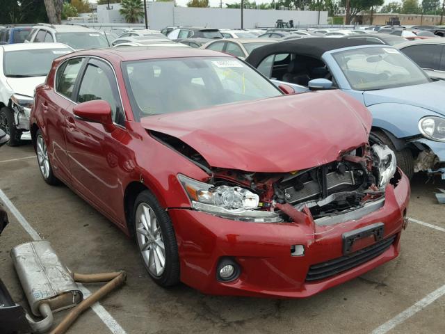 JTHKD5BH4D2126626 - 2013 LEXUS CT 200 RED photo 1