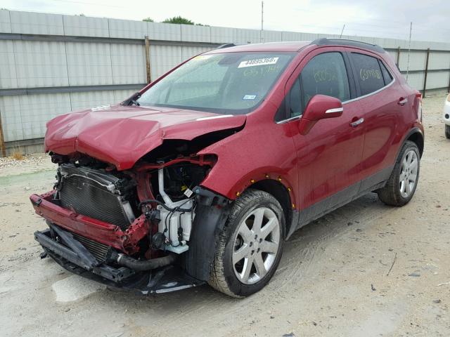 KL4CJCSBXEB651748 - 2014 BUICK ENCORE RED photo 2