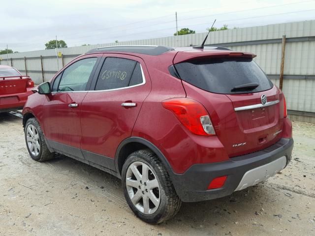 KL4CJCSBXEB651748 - 2014 BUICK ENCORE RED photo 3