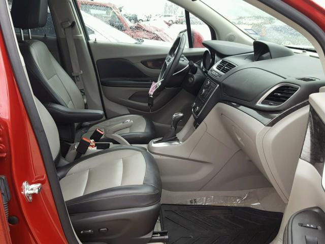 KL4CJCSBXEB651748 - 2014 BUICK ENCORE RED photo 5
