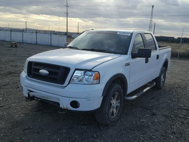 1FTPW14V68FA27205 - 2008 FORD F150 SUPER WHITE photo 2