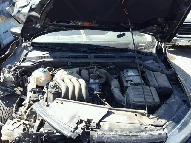 3VW2K7AJ8CM395174 - 2012 VOLKSWAGEN JETTA BASE 黑色 照片 7