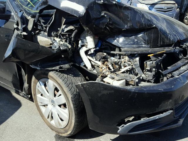 3VW2K7AJ8CM395174 - 2012 VOLKSWAGEN JETTA BASE 黑色 照片 9