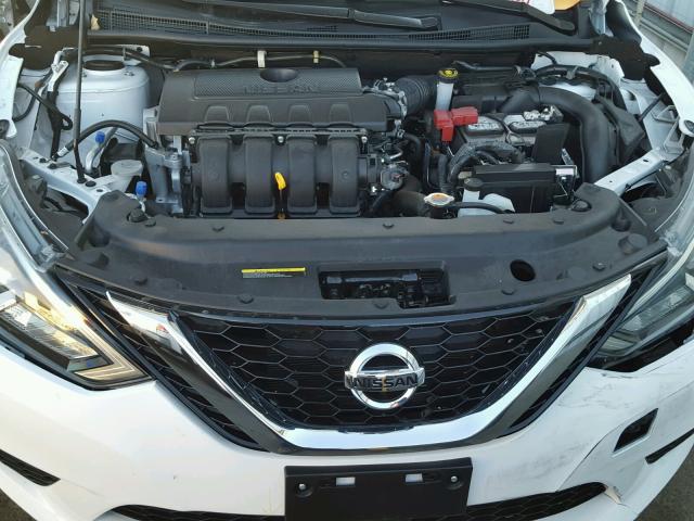 3N1AB7AP0HY275746 - 2017 NISSAN SENTRA S WHITE photo 7