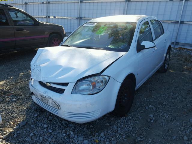 1G1AT58H197143944 - 2009 CHEVROLET COBALT LT WHITE photo 2